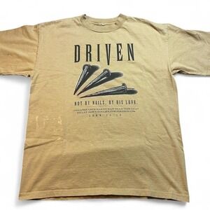 Vintage solid light Jesus christian single stitch T-shirt size large READ